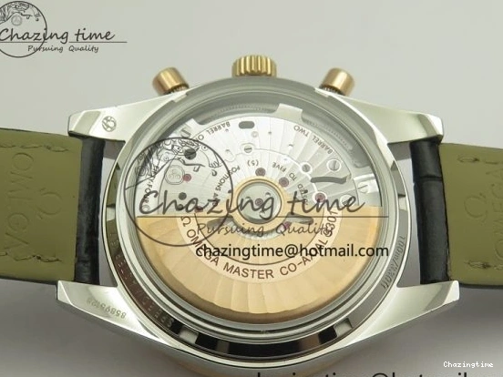 0518 Neat Speedmaster ’57 Co-Axial SS RG OMF 1:1 Best Edition Black Dial On Leather Strap A9300 (Free Leather Strap) 8067